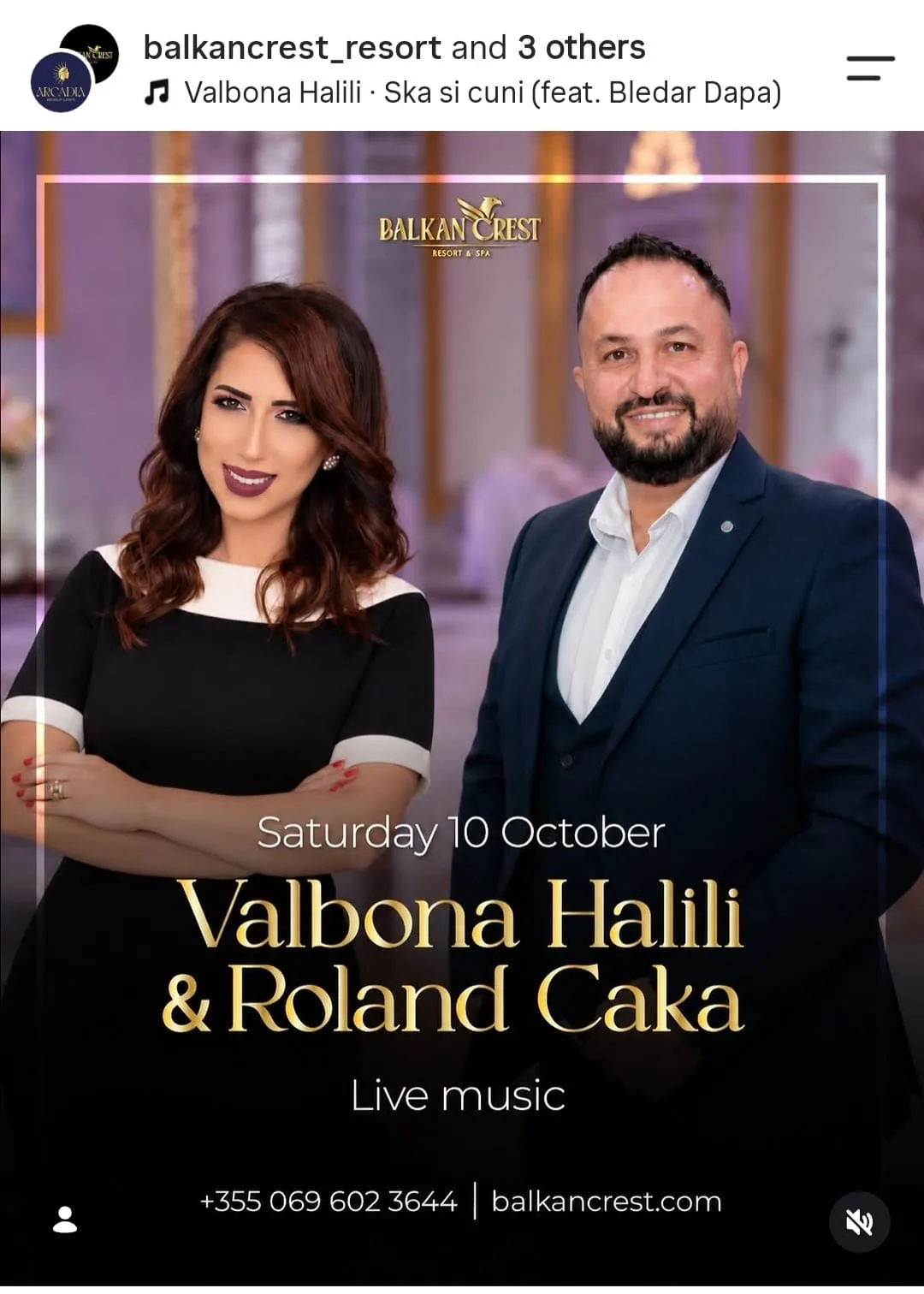 Muzike live Valbona Halili & Roland Ceka